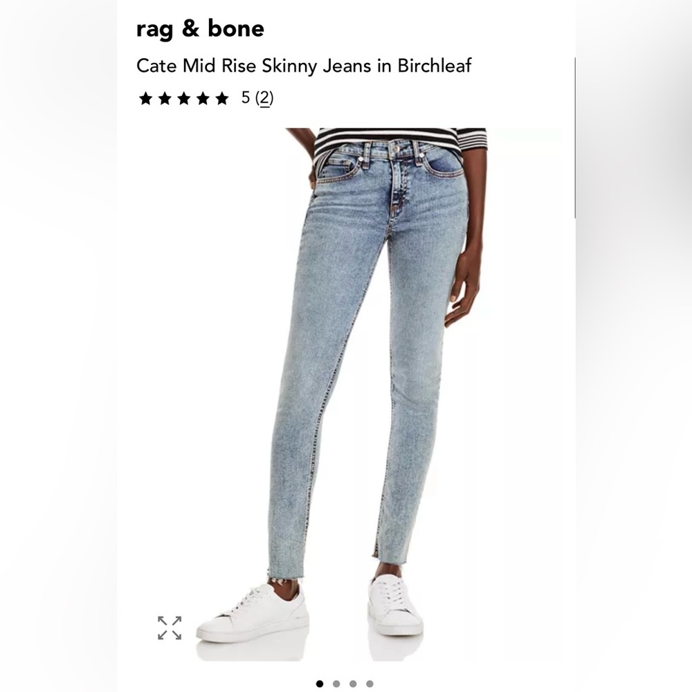 NWOT RAG & BONE
Cate Raw Hem Skinny Jeans